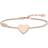 Thomas Sabo Heart with Infinity Bracelet - Rose Gold/White