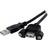 StarTech Panel Mount USB A-USB A 2.0 M-F 0.3m