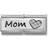 Nomination Composable Classic Double Link Mom and Heart Stainless Steel/Silver Charm w. Swarovski Zirconia (330731 06)