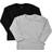 Minymo T-shirt LS 2-pack - Anthacite Black (3935-193)