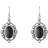 Georg Jensen Heritage Earrings - Silver/Black