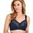 Miss Mary Cotton Lace Non Wired Bra - Dark Blue