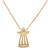 Heiring Guardian Angel Pendant - Gold/Transparent