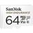 SanDisk High Endurance microSDXC Class 10 UHS-I U3 V30 100/40MB/s 64GB +Adapter