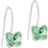 Blomdahl Pendant Fixed Butterfly Earrings - White/Green