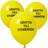 Hisab Joker Latex Ballon Student Yellow/Blue 8-pack