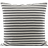 House Doctor Stripe Pudebetræk Black/Grey (60x60cm)