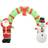vidaXL Inflatable Decorations Santa Claus