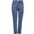 Only Emily Hw Straight Fit Jeans - Blue/Dark Blue Denim