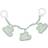 Geggamoja Stroller Toy Cloud Mint/White