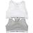 Tommy Hilfiger Organic Cotton Logo Bralette 2-Pack - Mid Grey Heather/White (UG0UG00381-0UD)