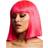 Smiffys Fever Lola Wig Neon Pink