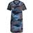 adidas Farm Rio 3-Stripes Print Cotton V-Neck Dress - Legend Ink/White