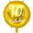 PartyDeco Foil Ballons 90th Birthday Gold/White