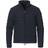 Emporio Armani Eagle Logo Patch Quilted Nylon Full-Zip Down Jacket - Navy Blue