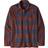 Patagonia Long Sleeved Organic Cotton Midweight Fjord Flannel Shirt - Mountain Plaid/Smolder Blue