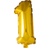 Guld folieballon som tallet 1