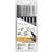 Tombow Marker ABT Dual Brush 6P-4 Grey colors (6)