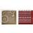 Creativ Company Dekorationsfolie og design limark, Traditionel jul, 15x15 cm, guld, rød, 2x2 ark/ 1 pk
