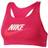 Nike Dri Fit Swoosh Medium Support Graphic Sports Bra - Active Pink/White/Active Pink