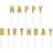 PartyDeco Happy Birthday Guld Fødselsdagslys