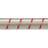 Robline Elastiksnor, Hvid/rød elastik snor 3mm hvid/rød 250m