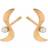 Pernille Corydon Ocean Wave Earrings - Gold/Pearl