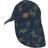 Mikk-Line Summer Cap Long Neck UPF50+ w. Print - Blue Nights (98118)