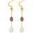 Pernille Corydon Lagoon Shade Earrings - Gold/Yellow/Pink