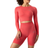 ICANIWILL Define Seamless LS Crop Top Women - Coral