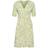 Saint Tropez Mina Wrap Dress - Celadon Green Brushed Flowers