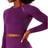 ICANIWILL Define Seamless LS Crop Top Women - Mysterioso