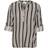 Kaffe Kahana Blouse - Brown/Chalk Stripe