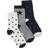 Petit Bateau Unisex Socks 3-pack - Gray/Blue