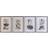 Dkd Home Decor Gran Krystal Cvetlice (50 x 2,5 x 65 cm) (4 enheder) Billede