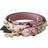 Dolce & Gabbana Pink Floral Leather Stud Accessory Shoulder Women's Strap