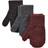 Mikk-Line Magic Mittens - Decadent Chocolate/Black/Antrazite 3-pack (ML93033-1-DCBA)