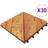 vidaXL Terrassefliser 30 stk. 30x30 cm massivt akacietræ brun
