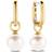 Ti Sento Milan Earrings - Gold/Silver/Pearl