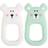 Virgel Organic Teether 2-Pack - White/Green