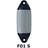 Polyform Fender f01 small, grå 130x370mm