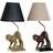 Dkd Home Decor Black Resin Monkey Bordlampe