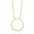 Sif Jakobs Biella Grande Pendant Necklace - Gold/Transparent