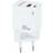 Tooq DUAL USB-C USB A CHARGER WHITE