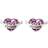 Harry Potter Love Potion Stud Earrings - Silver/Purple