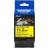 Brother HSe-231E krympeflextape, 11.2mm, sort/gul