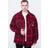 Southpole Flannel Quilted Shirt Jacket darkred