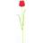 Europalms Crystal tulip,artificial flower, red 61cm Kunstig plante