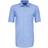 Seidensticker Non-iron Fil a Fil Short Sleeve Business Shirt - Medium Blue