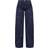 PrettyLittleThing Twill Contrast Seam Straight Leg Cargo Trousers - Navy